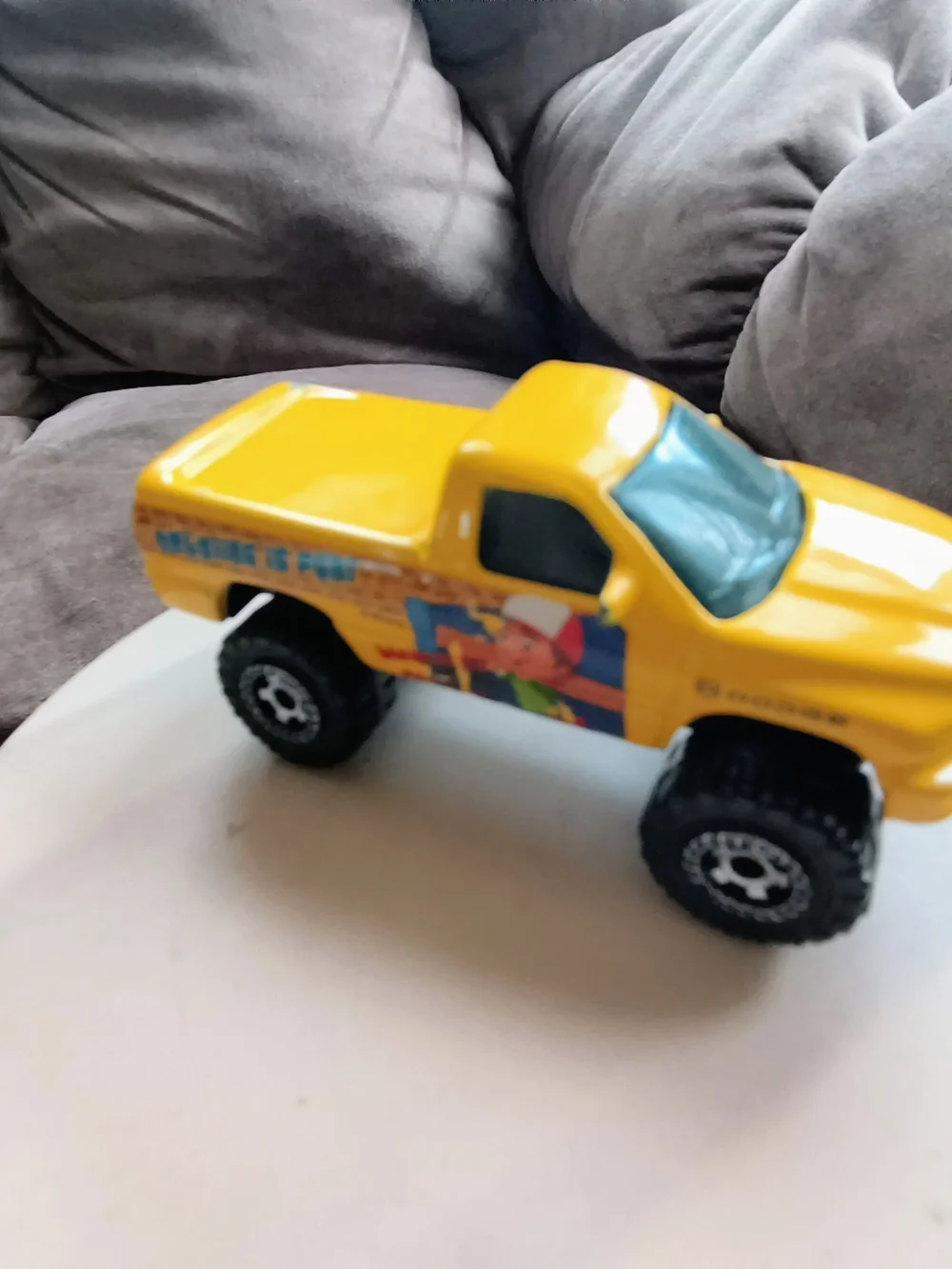 Diecast Toy Truck Mattel 1/64 Scale Cartoon Character On Truck